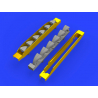 Eduard kit d'amelioration avion brassin 648402 Pipes d'&eacute;chappement pour Messerschmitt Bf109G-6 Tamiya 1/48