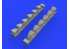 Eduard kit d'amelioration avion brassin 648402 Pipes d'échappement pour Messerschmitt Bf109G-6 Tamiya 1/48