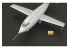 Brengun kit d'amelioration avion BRL144057 Bell X-1 2 sets pour kit Dragon 1/144