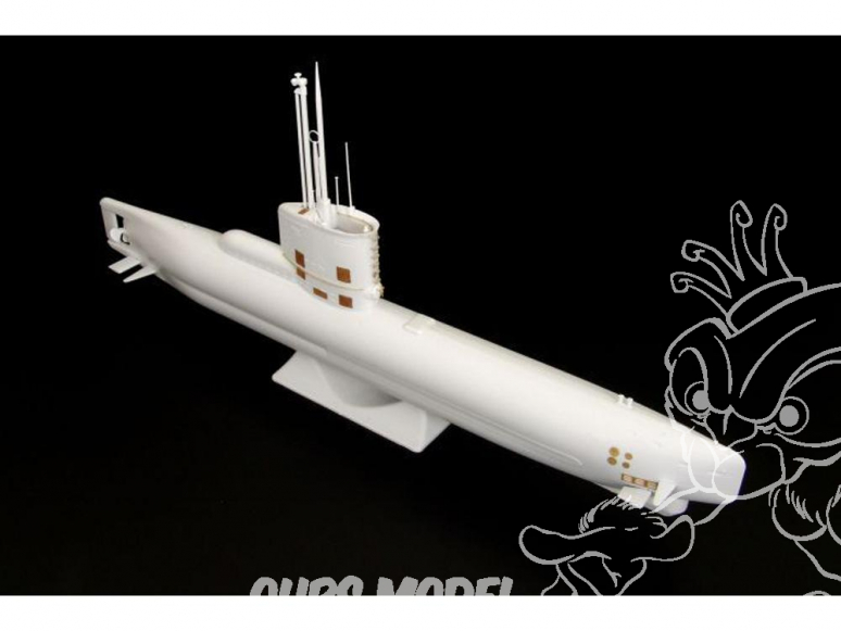 Brengun kit d'amelioration sous marin BRL144076 U-boot type XXIII kit exterieur pour kit ICM 1/144