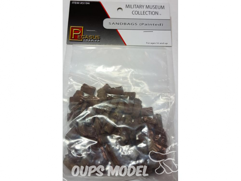 Pegasus diorama 5194 Sacs de sable en resine Peint