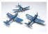 AFV maquette avion AR14406 VOUGHT F4U-1/1A/1C/1D (2 kits par boite) 1/144