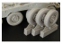 Hauler kit d'amelioration HLX48334 Roues Sd.Kfz 234 Puma pour kit Italeri et Tamiya 1/48