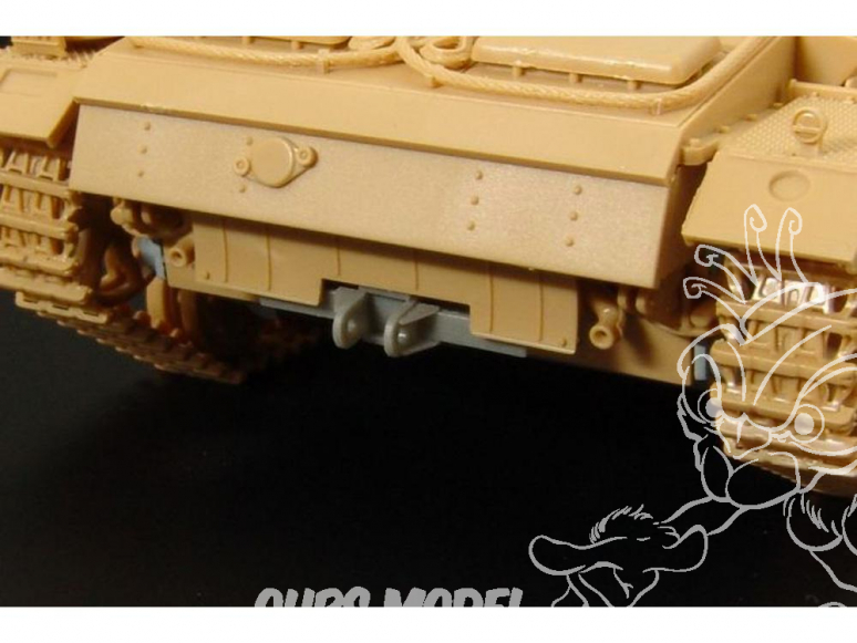 Hauler kit d’amélioration HLX48232 BARRE DE REMORQUAGE STUG III ausf.G 1/48
