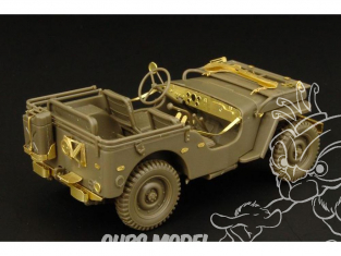 Hauler kit d’amélioration HLX48212 Jeep set de base pour kit Tamiya 1/48
