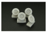 Hauler kit d’amélioration HLX48356 Roues pour vehicules Gaz pour kit Ace 1/48