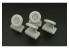 Hauler kit d’amélioration HLX48356 Roues pour vehicules Gaz pour kit Ace 1/48
