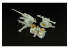 Hauler kit d'amelioration HLH72040 88mm Flak36 pour kit Revell 1/72