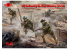 Icm maquette figurines 35704 Infanterie U.S. avec maque a gaz 1918 WWI 1/35