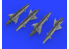 Eduard kit d'amelioration brassin 672191 Missiles RS-2US pour MiG-21 Eduard 1/72