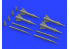 Eduard kit d'amelioration brassin 672191 Missiles RS-2US pour MiG-21 Eduard 1/72