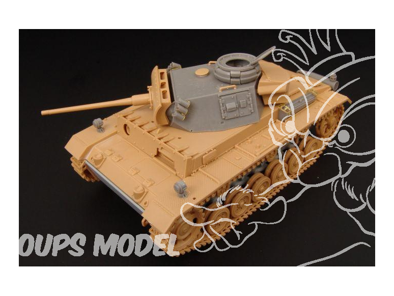 Hauler kit d’amélioration HLX48180 Pz.III.ausf.M LATE pour kit Tamiya 1/48