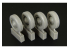 Hauler Kit d'amelioration HLU35020 Roues pour Citroen traction 11CV pour Kit Tamiya 1/35