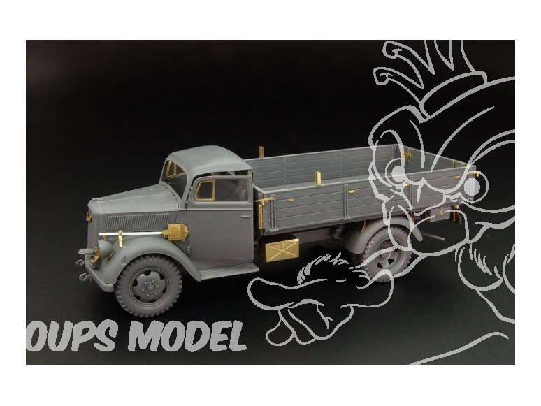 Hauler kit d’amélioration HLX48366 Opel Blitz pour kit Tamiya 1/48