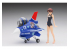 Hasegawa SP372 Collection Egg Girls filles Tamago n ° 01 "Rika Rei" avec avions F-2