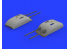Eduard kit d'amelioration avion brassin 648398 Gun pods Focke Wulf Fw 190A-5/U12 Eduard 1/48