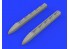 Eduard kit d'amelioration brassin 672202 Pipes d'échappement Ki-61-Id Tamiya 1/72