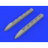 Eduard kit d'amelioration brassin 672202 Pipes d'&eacute;chappement Ki-61-Id Tamiya 1/72
