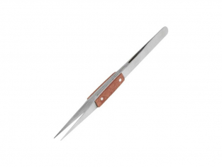 ModelCraft PTW1127 Brucelles pointe droite / Grip fibre (160mm)