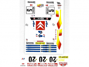 C.B.COM decal 24.140 Xsara WRC 2em san remo 2001 1/24
