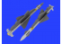 Eduard kit d'amelioration avion brassin 648432 Missiles R-23R pour MiG-23 Trumpeter 1/48