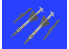 Eduard kit d'amelioration avion brassin 648432 Missiles R-23R pour MiG-23 Trumpeter 1/48