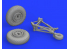 Eduard kit d'amelioration brassin 672204 Roues F4U Corsair Tamiya 1/72