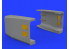 Eduard kit d'amelioration avion brassin 648434 Entrees d'air moteur MiG-23MF Eduard / Trumpeter 1/48