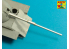 Aber 35L255 Fut de Canon Israelien 105 mm M-68 tank barrel for TIRAN 4 Sh 1/35