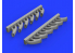 Eduard kit d'amelioration avion brassin 648418 Pipes d'échappement Tempest Mk.V Eduard 1/48