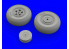 Eduard kit d'amelioration avion brassin 648420 Roues Tempest Mk.V Début de production Eduard 1/48