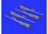 Eduard kit d'amelioration avion brassin 648442 M2 Browning avec poignées 1/48
