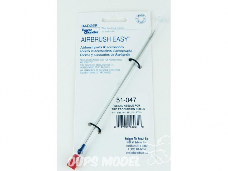 Badger Aerographe 51-046 Aiguille super detail pour Series pro production 155 - 200NH - 360 - 105