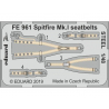 EDUARD photodecoupe avion FE961 Harnais m&eacute;tal Spitfire Mk.I Tamiya 1/48