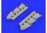 Eduard kit d'amelioration avion brassin 648456 Pipes d'échappement Spitfire Mk.I Tamiya 1/48