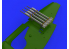 Eduard kit d'amelioration avion brassin 648450 Roquettes RP-3 60lb pour Tempest Mk.V Eduard 1/48