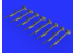 Eduard kit d'amelioration avion brassin 648450 Roquettes RP-3 60lb pour Tempest Mk.V Eduard 1/48