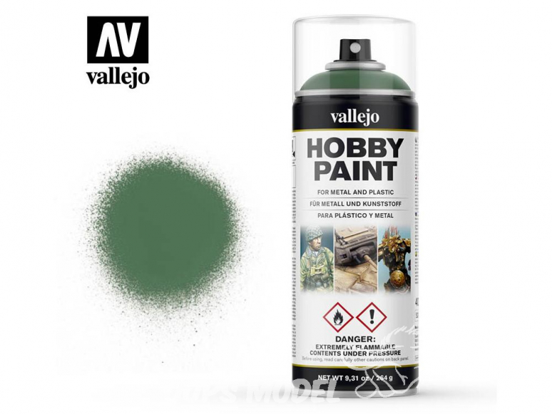 Vallejo spray 28028 Bombe peinture Vert Malade 400ml
