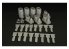 Brengun kit d'amelioration avion BRL72154 Ensemble moteur C-130 E / H (kit Italeri) 1/72