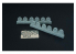 Brengun kit d'amelioration avion BRL144139 5 types de roues pour F4U Corsair / F6F Hellcat 1/144