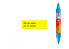 Molotow 227401 marqueur rechargeable Acrylic Twin Jaune zinc pointe 1,5mm et 4mm
