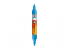 Molotow 227411 marqueur rechargeable Acrylic Twin Blanc pointe 1,5mm et 4mm