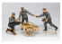 Copper State Models personel F32-006 Équipe d'équipe de munitions d'aérodrome allemand avec chariot 1/32