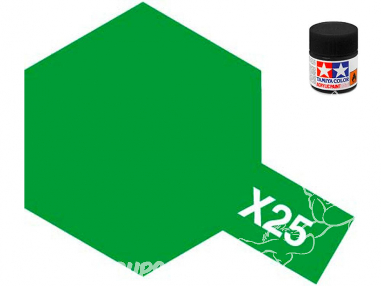 peinture maquette tamiya x25 XL vert clear 23ml