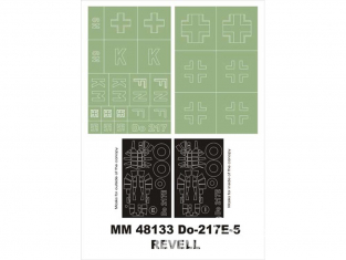Montex Maxi Mask MM48133 Dornier Do-217E-5 Revell 1/48