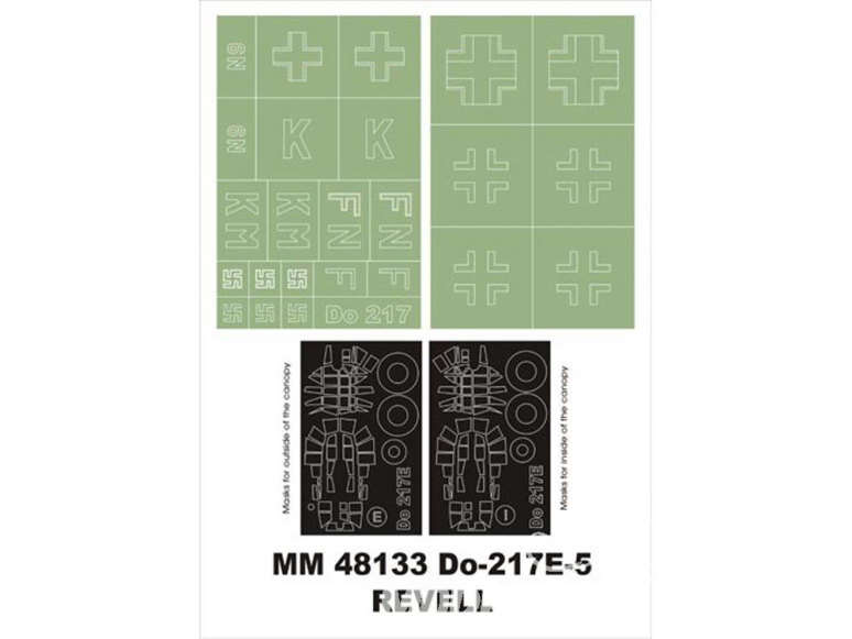 Montex Maxi Mask MM48133 Dornier Do-217E-5 Revell 1/48