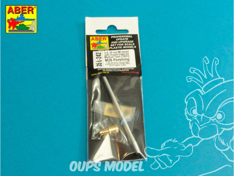Aber 35L242 Canon UM 90 mm M3 avec frein de bouche pour T26E3, Pershing 1/35