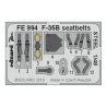 EDUARD photodecoupe avion FE994 Harnais m&eacute;tal F-35B Kitty Hawk 1/48
