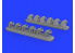 Eduard kit d'amelioration brassin 632135 Pipes d'échappement P-40E Hasegawa 1/32
