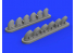 Eduard kit d'amelioration brassin 632135 Pipes d'échappement P-40E Hasegawa 1/32